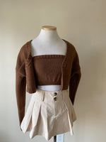 brown sweater set